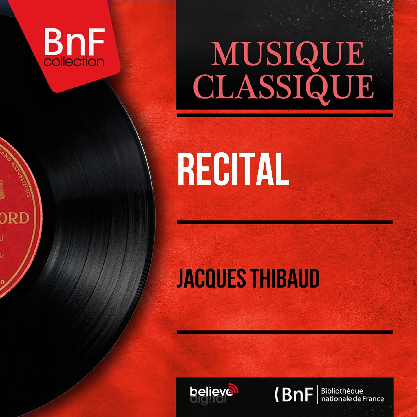 Jacques Thibaud - Sonatina for Violin and Piano in G Minor, Op. 137 No. 3, D. 408: II. Andante