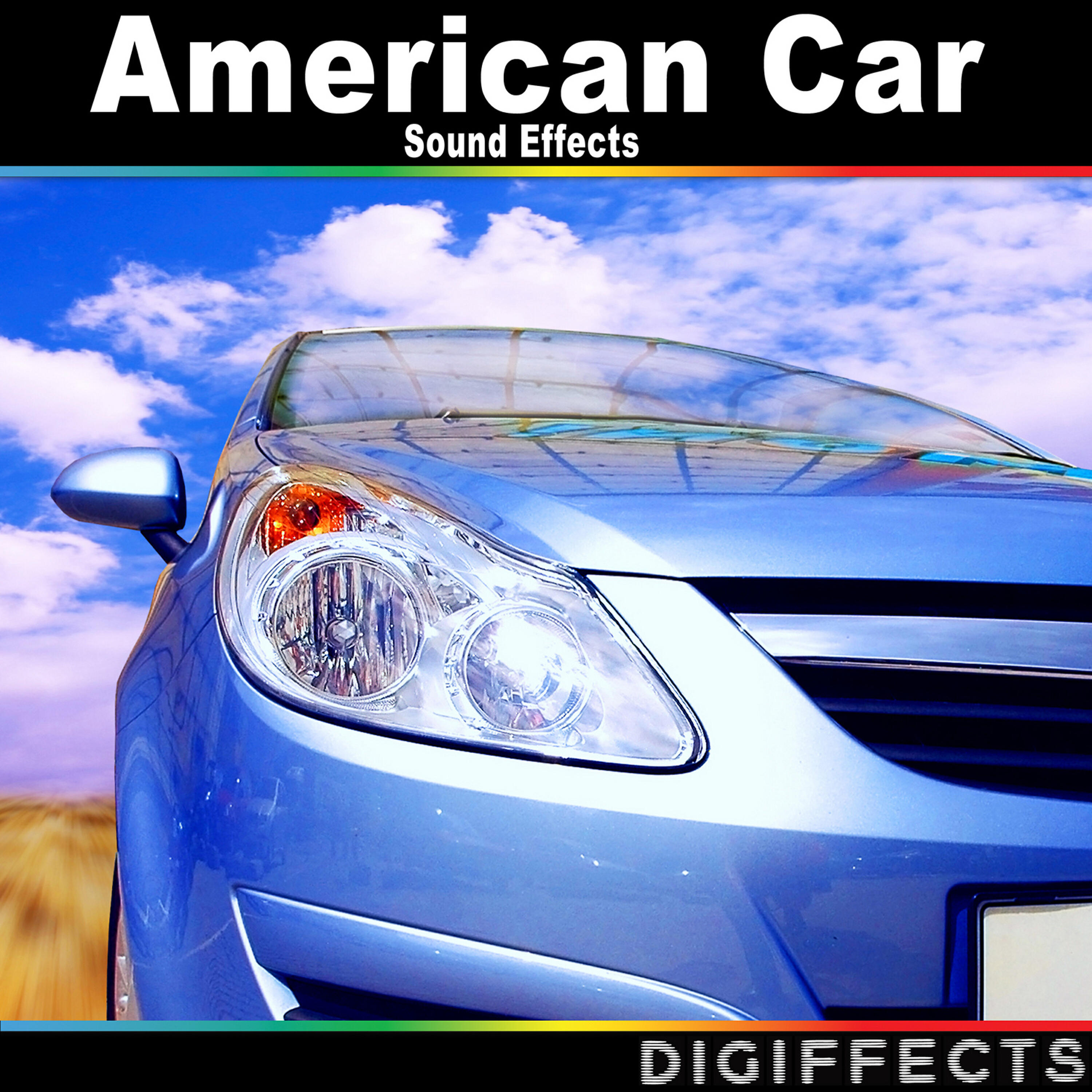 Digiffects Sound Effects Library - 6 Cylinder Ford Sedan on Asphalt Slow Pass