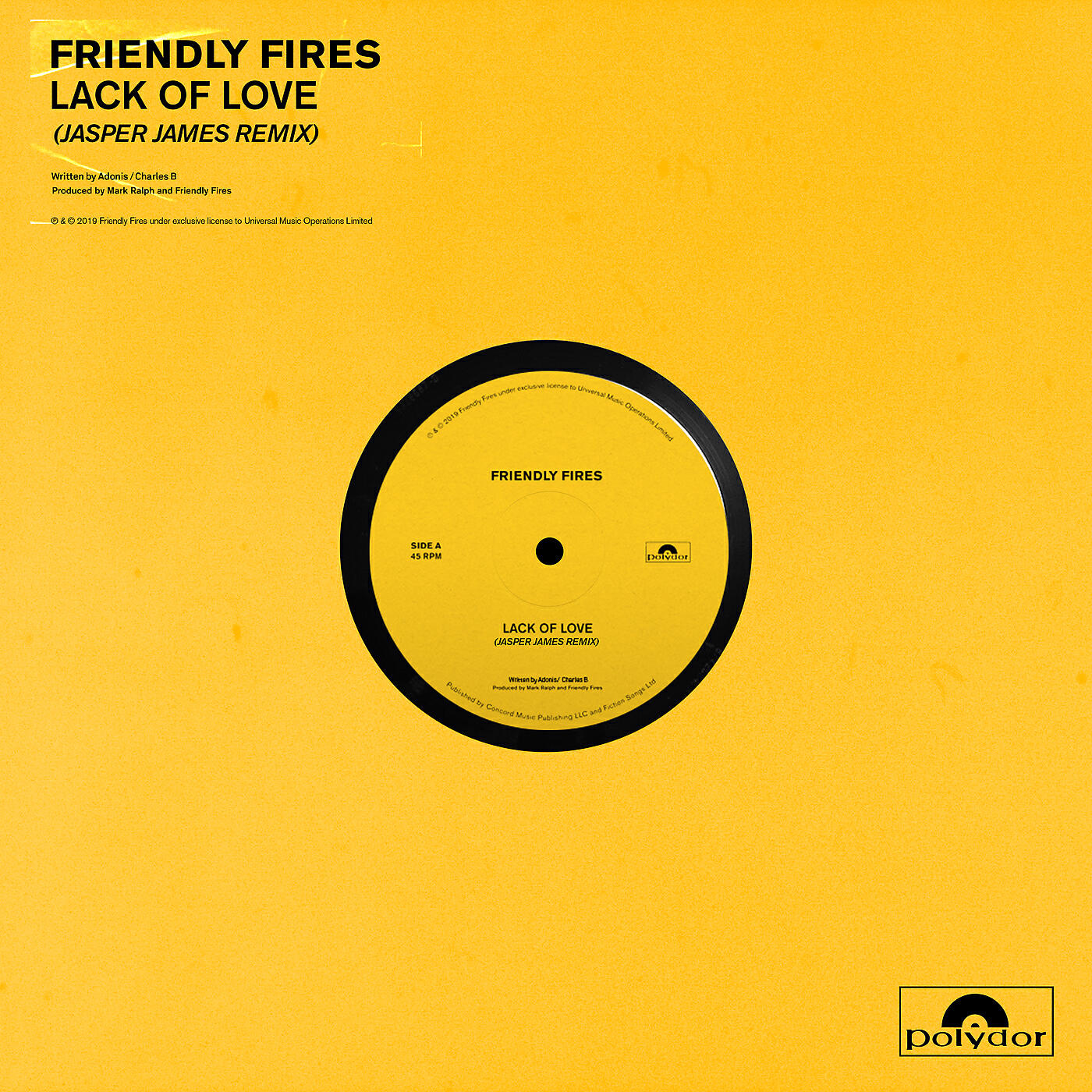 Friendly Fires - Lack Of Love (Jasper James Club Dub)